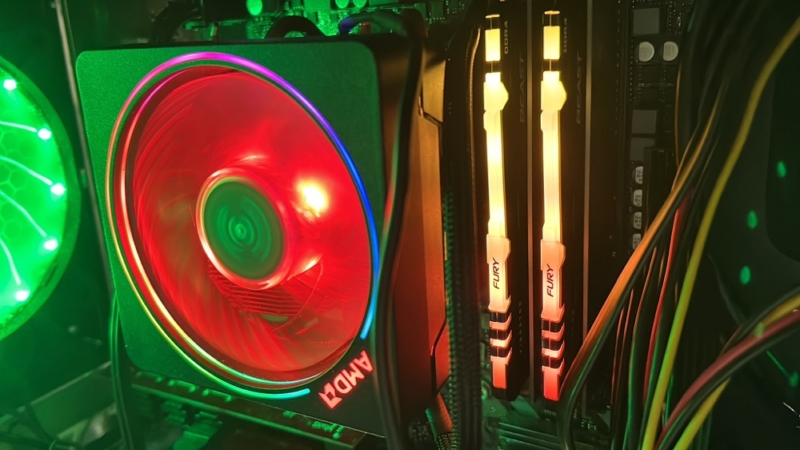 Kingston PC4-25600 (DDR4-3200)288pin UDIMM 32GB(16GB×2枚) FURY Beast RGB KF432C16BBAK2/32